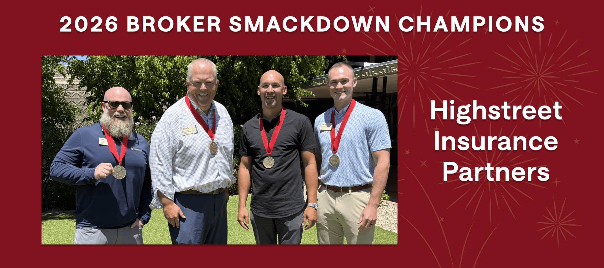 Broker Smackdown 2026 Winners full graphic listing the individuals from Highstreet Insurance Partners